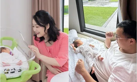 Chồng vừa mổ não, bố mẹ già yếu nhưng BTV Thời sự Thu Hà ở cữ sung sướng như đi nghỉ dưỡng