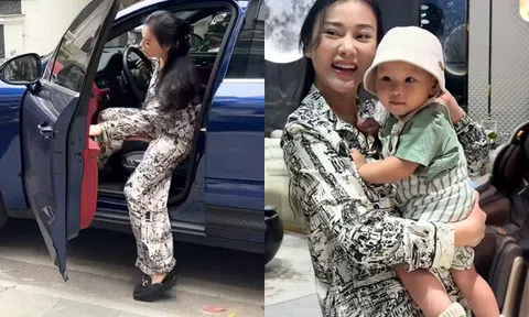 Phương Oanh tự lái siêu xe đưa đón 2 con song sinh, mách mẹo làm vợ từ ngày lấy Shark Bình