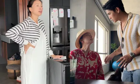 Chồng trẻ của Ngô Thanh Vân chăm vợ bầu U50 gắt gao, nghe thở dài 1 tiếng là bỏ hết mọi thứ ra canh chừng
