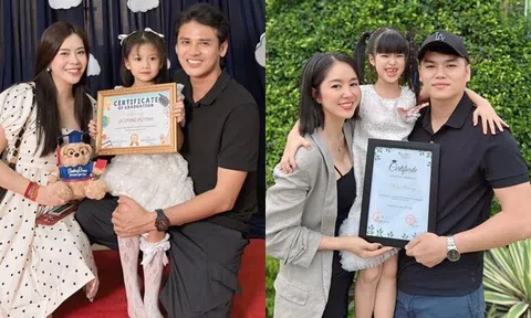 Sao Việt khoe con tốt nghiệp mầm non: Bảo Bối sinh ở Mỹ của Vũ Ngọc Ánh "phá" trường, con gái Lê Phương cao như "vượt cấp"