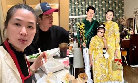 Mạc Anh Thư ngồi cạnh chồng cũ Huy Khánh, cùng đi ăn chung vui vẻ nhưng tỏ thái độ khi được nhắn "nối lại tình cũ"
