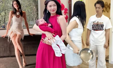 Cựu hot girl khoe dáng nóng bỏng hậu 3 lần sinh nở, ở biệt thự 50 tỷ nhưng "sơ hở" là dùng chảo với chồng