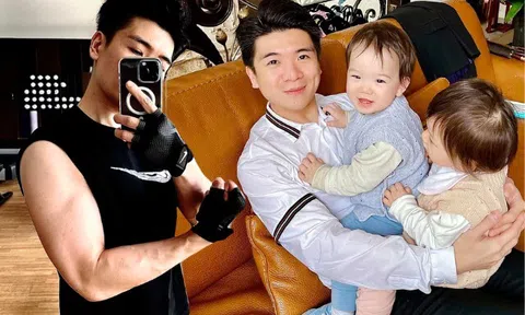 "Thiếu gia nghìn tỷ" nhà Bầu Hiển khoe cơ bắp săn chắc, là bố đơn thân 3 con vẫn khiến hội chị em mê mệt