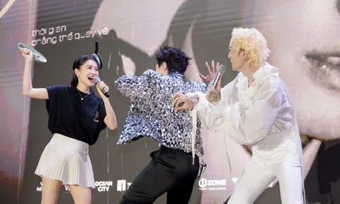 Thủy Anh cầm chảo "đánh ghen" BB Trần trong fan meeting "Thanh xuân năm ấy" của Đăng Khôi