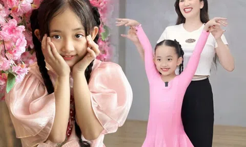"Mợ Chảnh" con Khánh Thi trổ nét xinh yêu hệt "công chúa", clip nhảy với mẹ được khen chuẩn gen "kiện tướng dancesport"