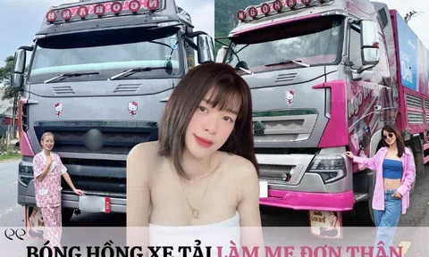 Bóng hồng xe tải Thái Nguyên 8 năm đưa con rong ruổi đường dài Bắc Nam, 19 tuổi làm mẹ đơn thân, 2 con khác cha