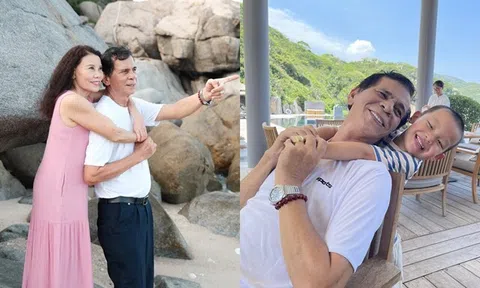 Mẹ ruột của Hồ Ngọc Hà "vất vả" chụp ảnh với chồng lai Pháp, Lisa - Leon quấn quýt không rời ông bà ngoại