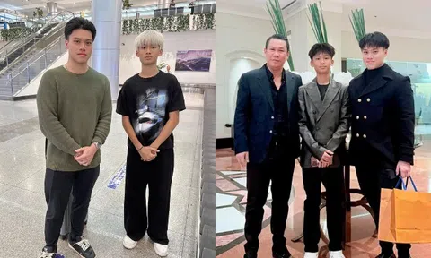 Con trai Lệ Quyên đón anh trai chung nửa huyết thống về nước nghỉ hè, đại gia Đức Huy khoe 2 quý tử hòa thuận