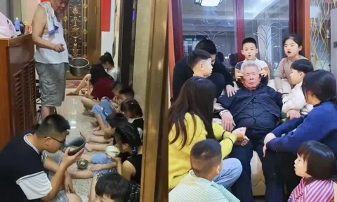 Đón 13 đứa cháu về quê nghỉ hè, ông nội U80 khiến cõi mạng nể phục khi chăm bầy cháu từ sáng đến tối