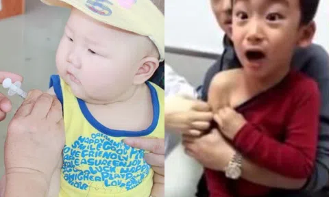 Cười ngất với loạt biểu cảm hài hước của "khối nghỉ hè" khi được "khối phụ huynh" đưa đi tiêm chủng