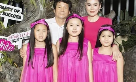 Sinh cho chồng đại gia liên tiếp 3 con gái, hoa hậu Trà Vinh đặt tên các con giống hệt nhau rất hay