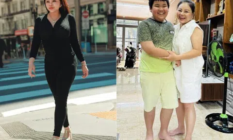 "Vợ" Trấn Thành khoe dáng bốc lửa hậu giảm gần chục kg, ngoài 40 vẫn sinh thêm nay quý tử trông "khổng lồ"