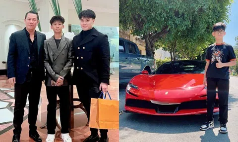 Con trai Lệ Quyên và anh trai chung nửa huyết thống hưởng gen trội của đại gia Đức Huy, sống xa hoa đi toàn siêu xe