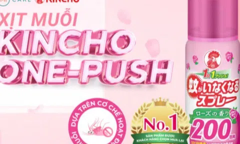 Xịt muỗi Kincho: Một lần xịt – Hiệu quả tức thì, muỗi biến mất