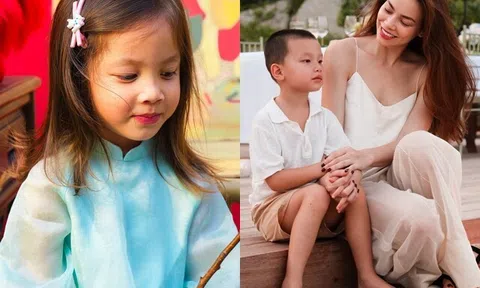 Cặp song sinh nhà Hồ Ngọc Hà có năng khiếu nghệ thuật từ bé: Leon đánh đàn cực nghệ, Lisa thần thái siêu mẫu