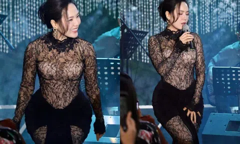 Nữ ca sĩ quê Thanh Hóa diện đồ xuyên thấu khoe dáng "dày cơm", đáp trả khi bị khuyên "đừng xôi thịt quá"