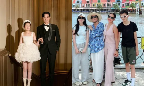 Sao Việt đưa con về Việt Nam nghỉ hè: Khánh Ngọc khoe quý tử cao lớn, ái nữ của Huy Khánh chân dài miên man