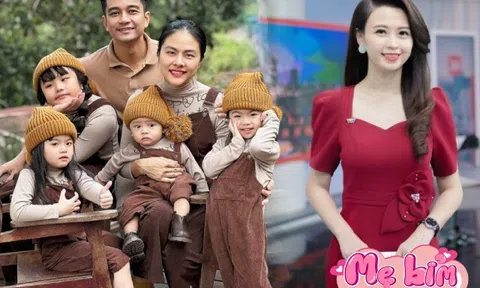 Mẹ bỉm đông con "chạy show" nhẹ tênh: Vân Trang nhờ nội ngoại chăm, nữ BTV VTV sinh 5 lần vẫn tự tin lên sóng