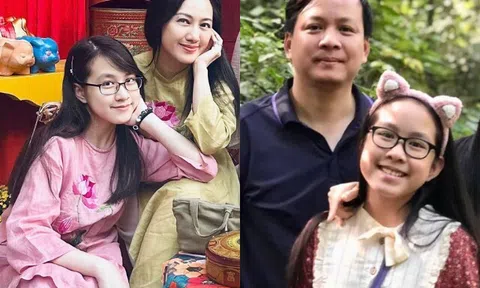 Con gái BTV Hoài Anh khoe chân dài miên man, trổ dáng thiếu nữ cực xinh nhờ "nhặt" nét của bố lẫn mẹ