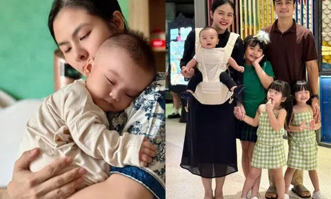 Chồng đại gia của Vân Trang "ra rìa" từ ngày vợ sinh con thứ 4, mẹ bỉm "xoay ca" chăm từng bé lòng thấy buồn