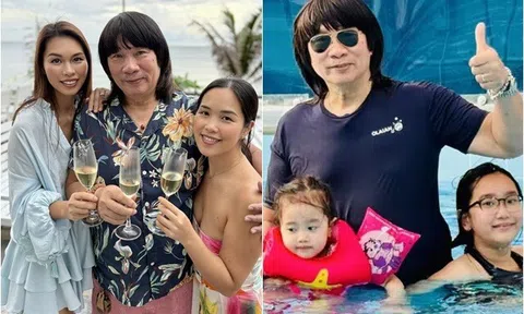Bố ruột NSƯT của siêu mẫu Hà Anh: Vẫn là "bố bỉm" phong độ tuổi 70, không ngại chung khung hình với vợ cũ