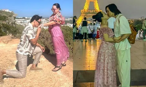 Sao nữ "nhiều chồng nhất Việt Nam" được ông xã lãng tử quỳ gối tỏ tình
