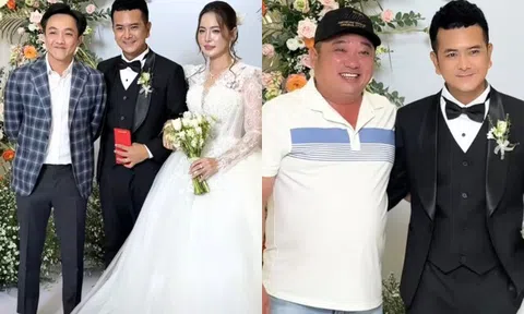 "Bé An" Hùng Thuận rước vợ đẹp về dinh: Cường Đô La đến chúc mừng, "Cò" Phùng Ngọc giản dị đi ăn cưới bạn thân