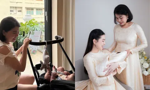Mẹ ruột Mai Ngọc chờ đợi 35 năm mới được chăm cháu ngoại, cuối tuần nào cũng đúng lịch hẹn sang thăm