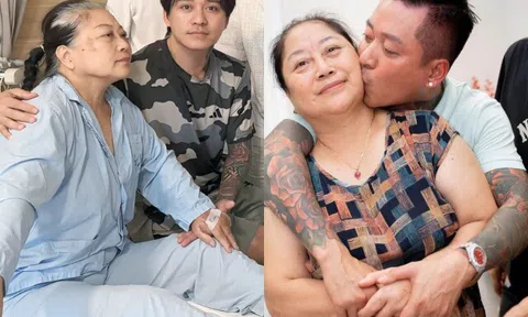 Tuấn Hưng ở viện chăm mẹ ruột mắc bạo bệnh, xót gấp nghìn lần khi thấy đấng sinh thành đau đớn