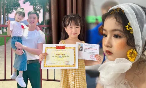 Bé gái Hưng Yên "hút triệu view" với khoảnh khắc được đồng chí Lê Hoàng Hiệp bế, xinh như thiên thần còn học giỏi xuất sắc