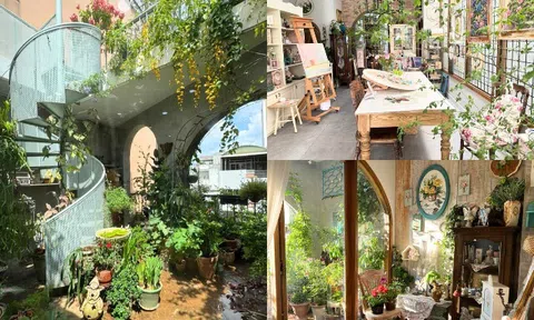 Mẹ 3 con xây căn studio làm việc theo phong cách đồng quê Châu Âu, đẹp mơ mộng như vườn cổ tích giữa lòng Sài Gòn