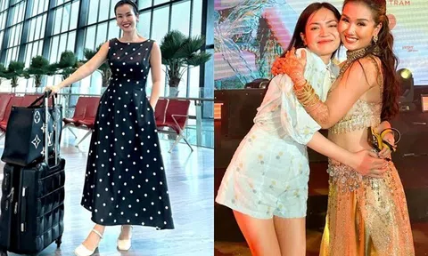 Võ Hạ Trâm bất ngờ "đụng hàng" với ca sĩ Duyên Quỳnh, khoe vóc dáng mẹ 2 con ngày càng "lên hương"