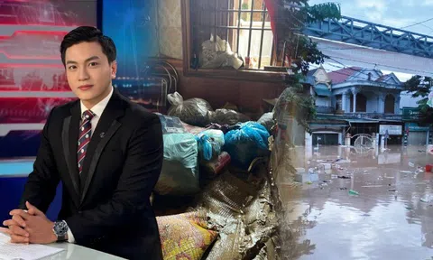 Nam MC xót xa cảnh nhà tan hoang sau trận lụt ở Nghệ An: "Chiếc tivi mới tặng mẹ cũng bị lũ cuốn đi mất rồi"