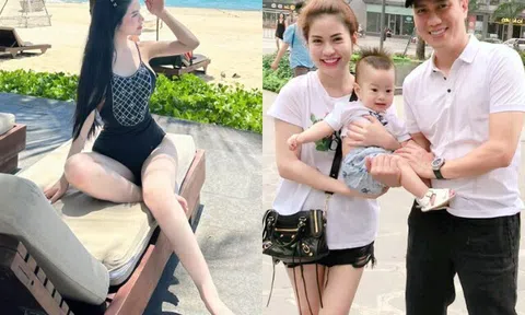 Hot mom là vợ cũ NSƯT Việt Anh khoe dáng nuột trắng như bông bưởi, được khen "thăng hạng" từ ngày làm mẹ đơn thân