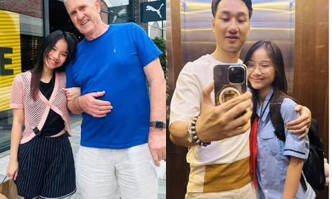 Ái nữ MC Thành Trung được ông nội Tây chiều hết cỡ, cháu gái không cùng huyết thống là "cục cưng" của cả nhà