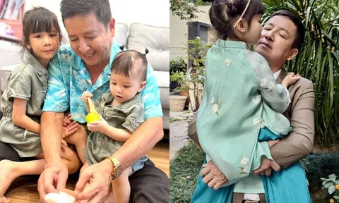NSƯT Chí Trung không ở chung với con vẫn sang nhà thăm cháu nội, làm ông vụng về phải xin lỗi "tiểu công chúa"