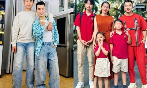3 con nhà Ưng Hoàng Phúc rõ đẹp mắt: Quý tử là con riêng của Kim Cương nay cao ngưỡng 1m9, giống hệt bố dượng