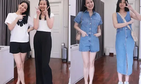 Con gái Thùy Lâm nay mặc đồ cùng size với mẹ, mang "gen xịn" được khuyên đi thi hoa hậu