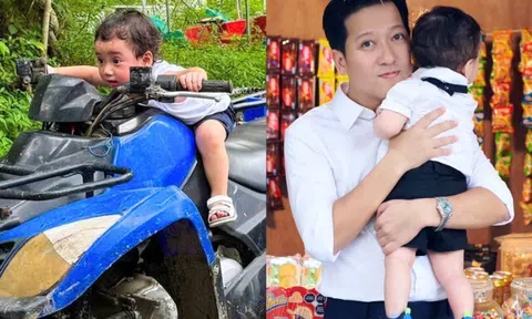 Video con trai Trường Giang nghịch nước trong biệt thự 70 tỷ hút triệu view, bé Hope nay tuấn tú tóc xoăn như con lai