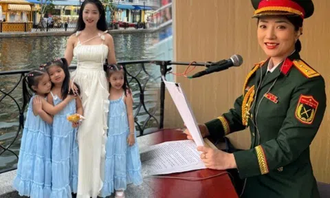 Giọng đọc miền Nam cảm xúc của Lễ diễu binh 2/9: Từng bươn chải đủ nghề để kiếm sống, nay là Thượng úy xinh đẹp
