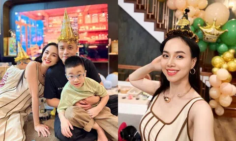 Đinh Ngọc Diệp làm vợ Việt kiều trăm tỷ nhưng vẫn sống tiết kiệm, sinh nhật con tự tay làm tiệc chỉ 1 triệu đồng