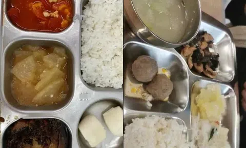 Phụ huynh chụp lén cơm trưa ở trường của con đăng lên mạng, 4000 bình luận bức xúc khi nhìn thấy bữa ăn 65 nghìn "nghèo nàn"