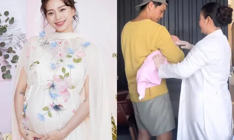 Ngô Thanh Vân sinh con đầu lòng cho Huy Trần ở tuổi U50, khoe con gái cực đáng yêu