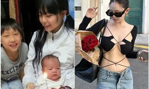 Mẹ 2 con trắng nón nà, trẻ đẹp như học sinh cấp 2, nam sinh Mỹ xếp hàng xin số làm quen