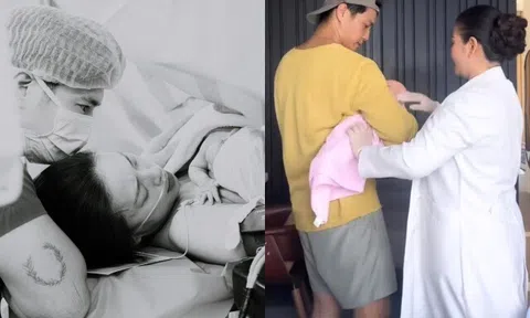 Ngô Thanh Vân sinh con đầu lòng với chồng trẻ Huy Trần ở tuổi U50, vỡ òa khoảnh khắc da kề da với ái nữ