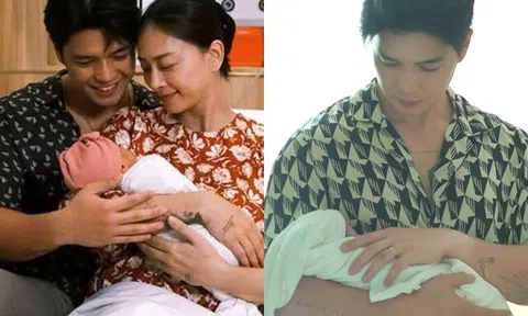 Ngô Thanh Vân reo lên khi thấy ái nữ có mũi cao tự nhiên, Huy Trần phát ngôn "gây bão" khi bà xã U50 sinh con