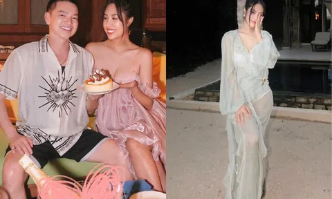 Quang Minh xưng chồng "ngọt xớt" khi tình tứ bên bạn gái kém 37 tuổi, hot mom tung ảnh nóng bỏng hậu sinh nở