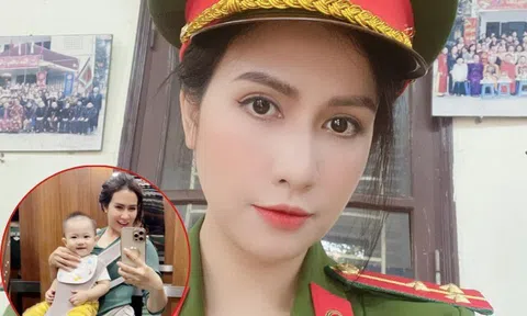 Mỹ nhân có cảnh đánh ghen trên phố hot nhất VTV, ngoài đời là Thiếu tá Công an, cảnh mẹ 2 con thật bất ngờ