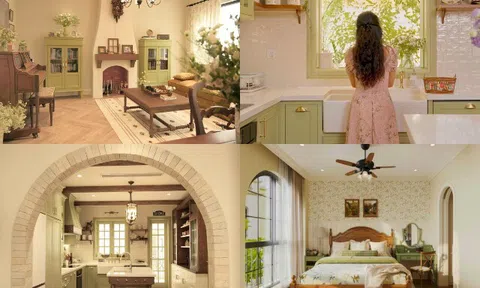 Mẹ 2 con Hà Nội khiến cõi mạng trầm trồ khi xây căn nhà 4 tầng màu xanh bơ đẹp như tranh