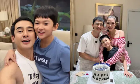Lương Thế Thành nay phải năn nỉ con trai cho quay chụp, quý tử quốc tịch Mỹ ngày càng điển trai giống hệt bố